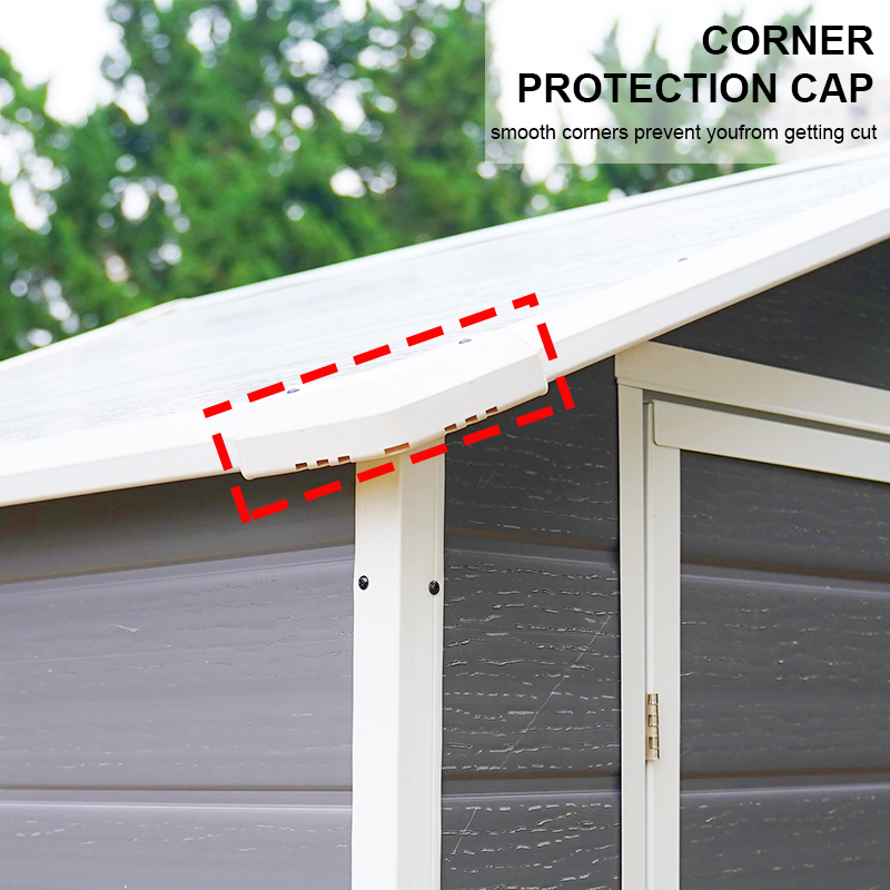 6x4FT Waterproof Plastic Outdoor Storage Shed for Garden