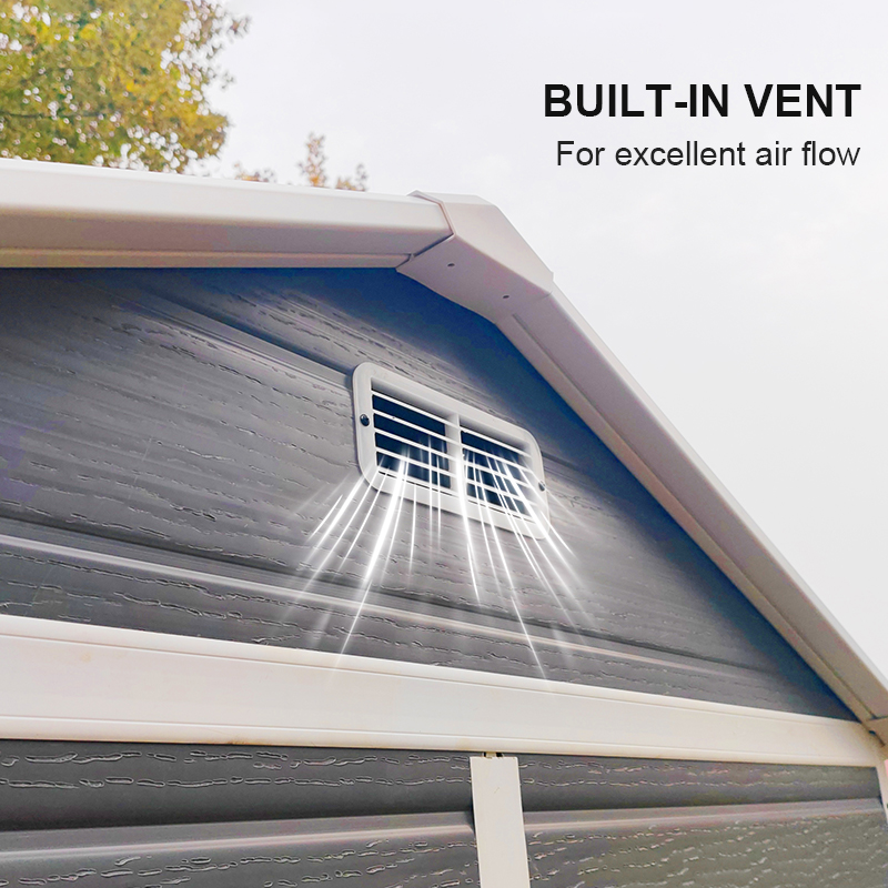 6x4FT Waterproof Plastic Outdoor Storage Shed for Garden