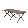 FREENATU 4 FT Portable Camping Table Outdoor Roll Up Wood Table