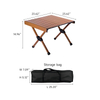 FREENATU 2 Person Small Roll Up Camping Table Compact Portable Folding Table