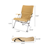 FREENATU Personalized High Back Canvas Outdoor Folding Chair for Beach Leisure