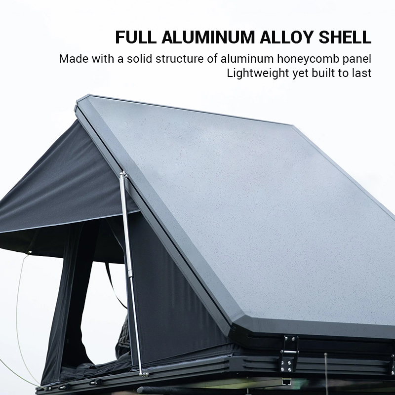 Light Aluminum Clamshell Roof Top Tent
