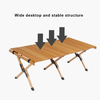 FREENATU 4 FT Portable Camping Table Outdoor Roll Up Wood Table