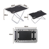 FREENATU Small Fold Away Camping Table Portable Tactical Table Camping