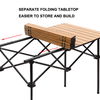 FREENATU Tall Collapsible Metal Camping Table Outdoor Picnic Table