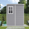 FREENATU Diy Small 3x5 Resin Outdoor Storage Shed with Windows