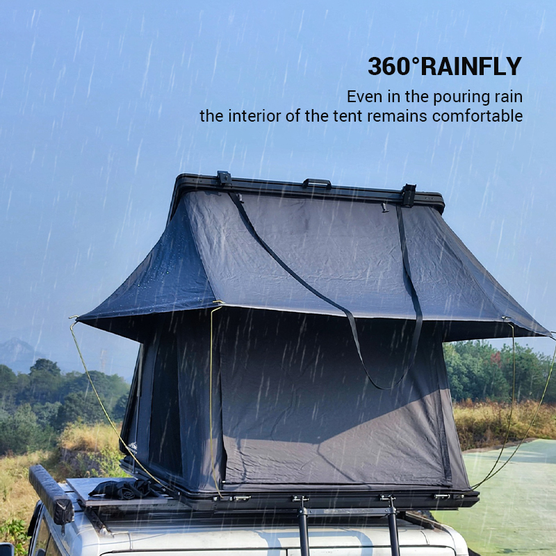 Light Aluminum Clamshell Roof Top Tent