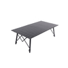 FREENATU Adjustable Aluminum Camping Table Black Outdoor Dining Table