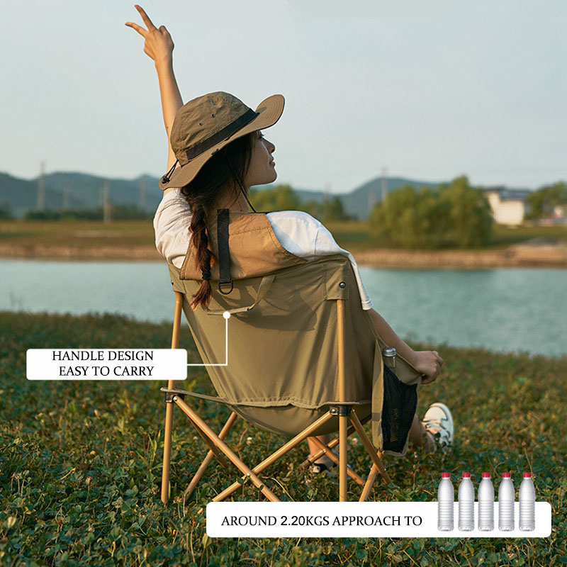 portable foldable outdoor metal camping chair