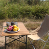 FREENATU Tall Collapsible Metal Camping Table Outdoor Picnic Table
